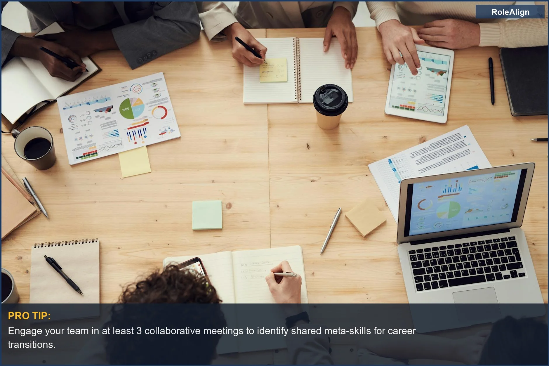 Business professionals collaborate on plans, highlighting transferable skills for a career pivot.