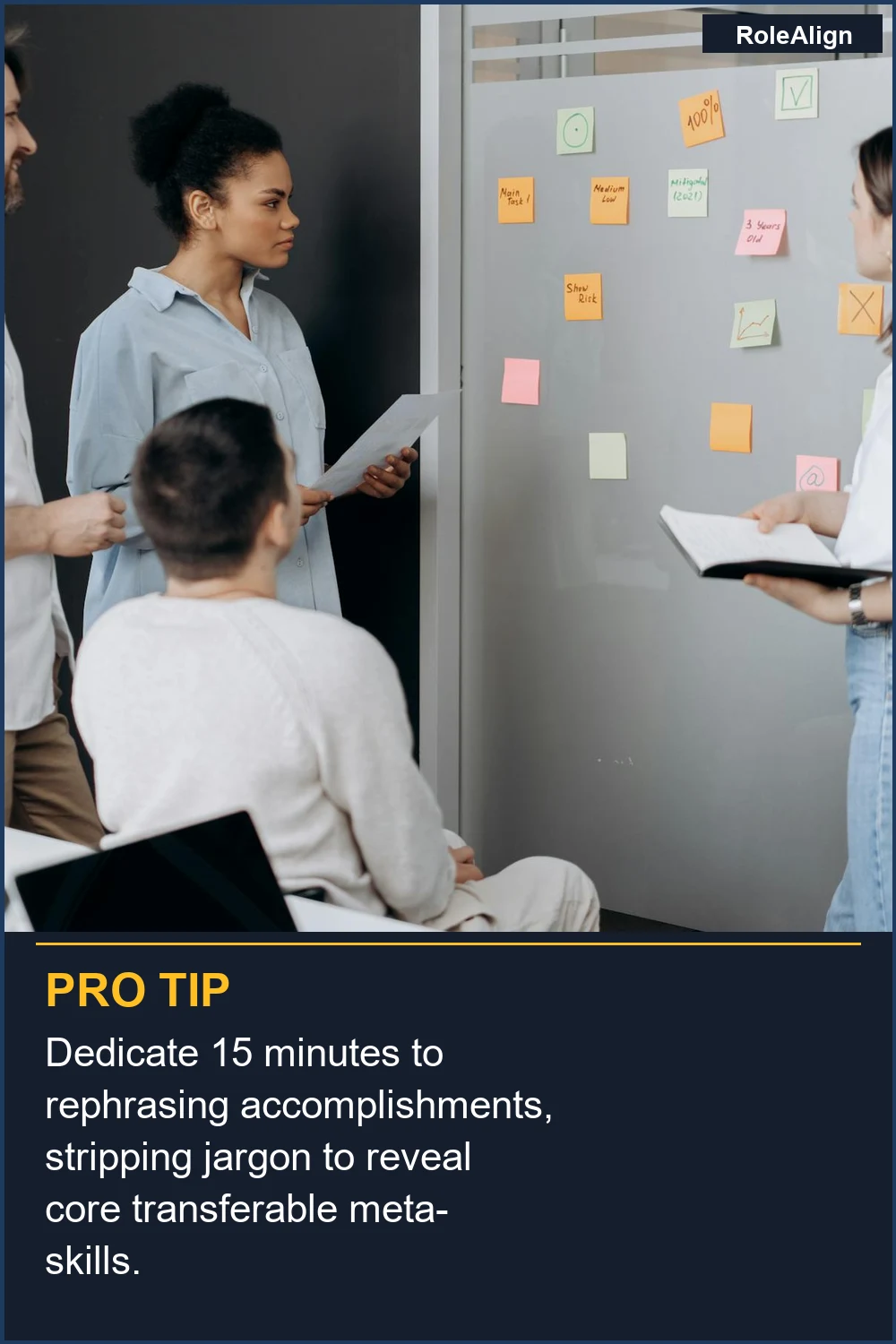 Dedicate 15 minutes to rephrasing accomplishments, stripping jargon to reveal core transferable meta-skills.