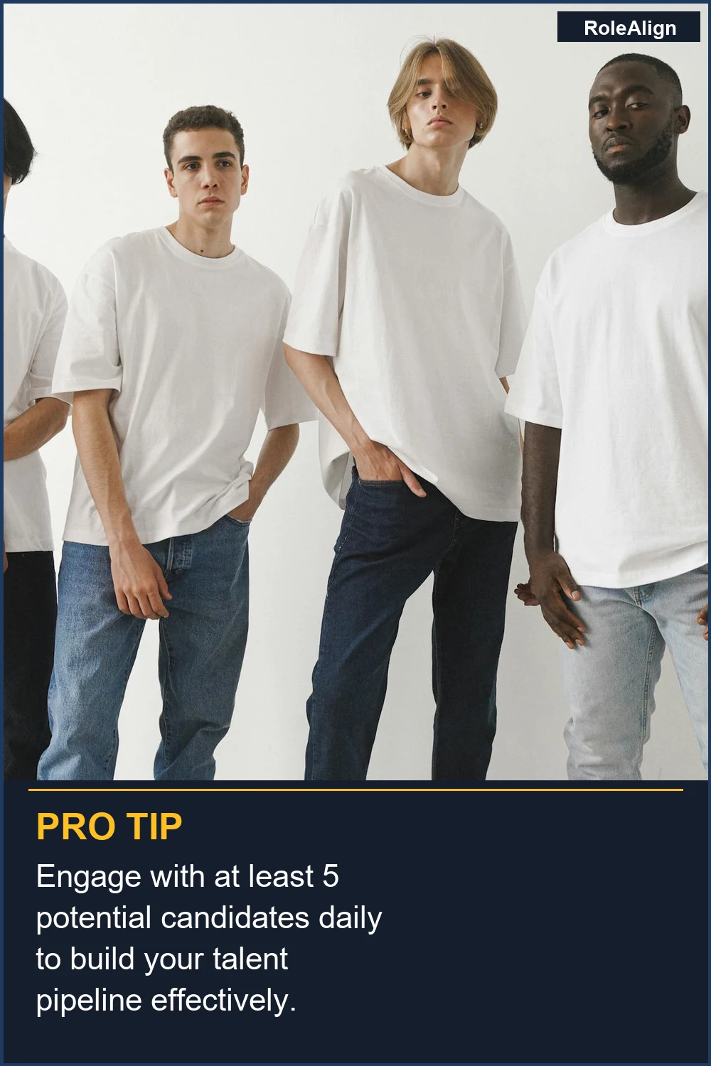 Engage with at least 5 potential candidates daily to build your talent pipeline effectively.