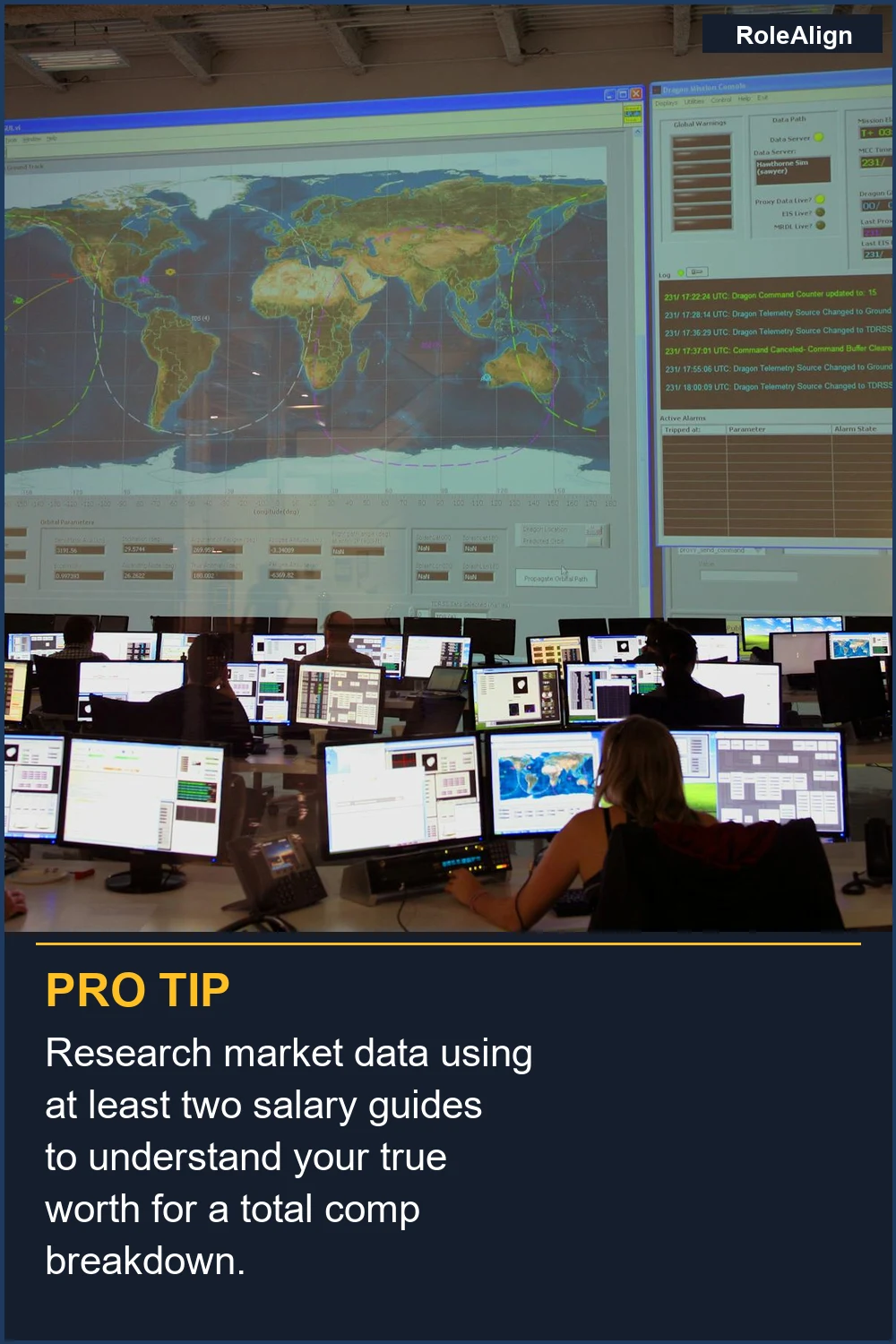 Research market data using at least two salary guides to understand your true worth for a total comp breakdown.