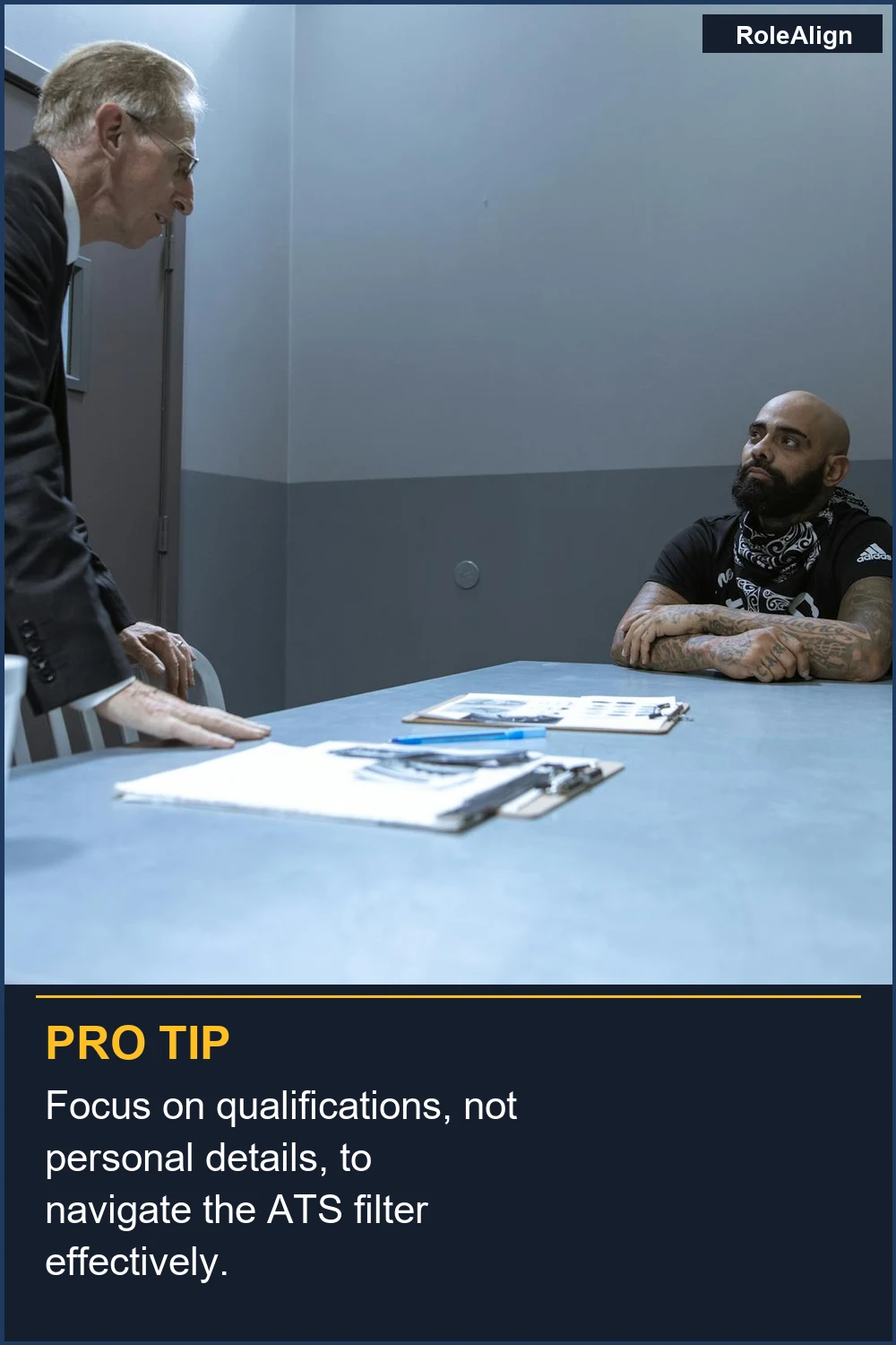 Focus on qualifications, not personal details, to navigate the ATS filter effectively.