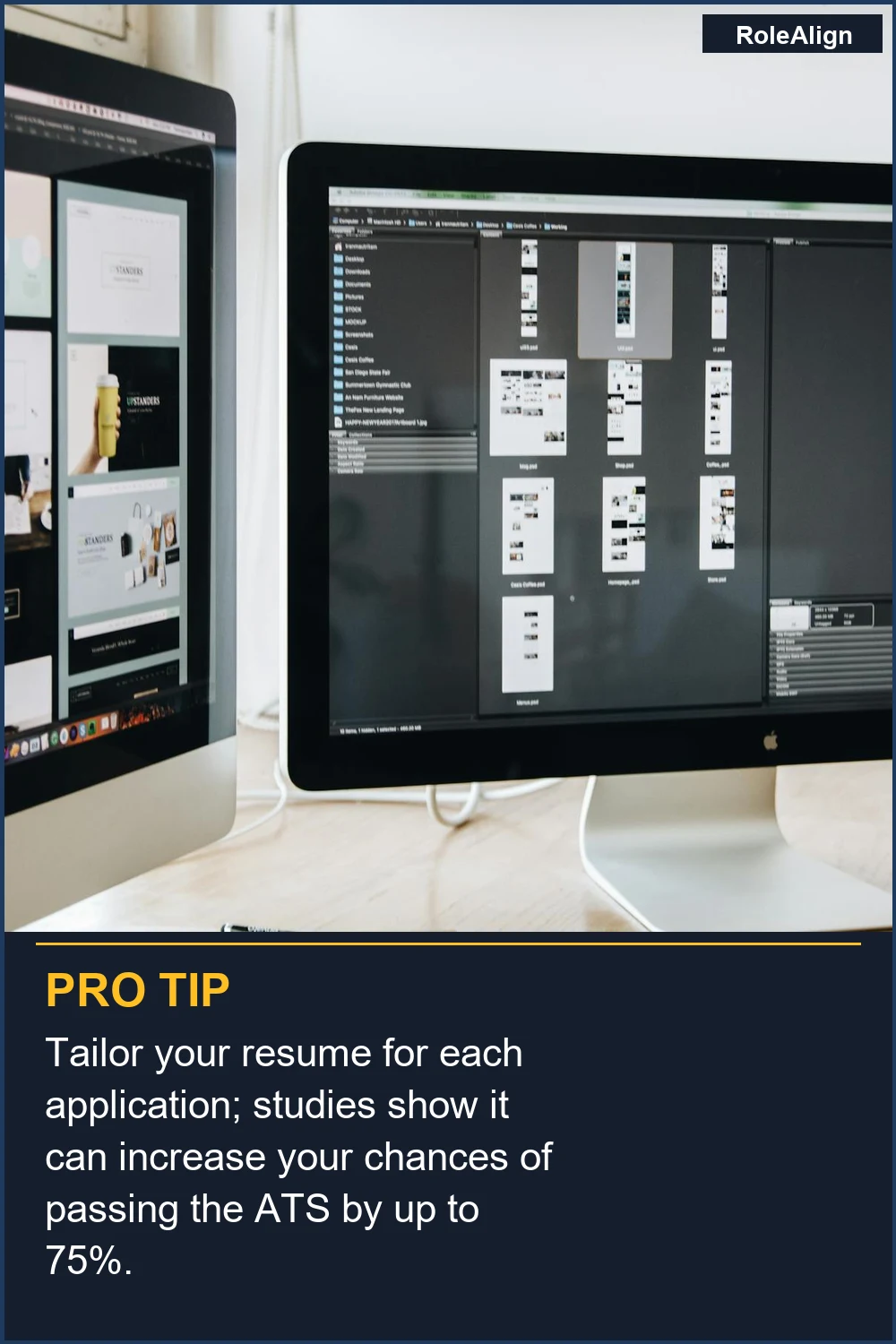 Adapta tu currículum para cada solicitud; los estudios demuestran que puede aumentar tus posibilidades de pasar el ATS hasta en un 75%.