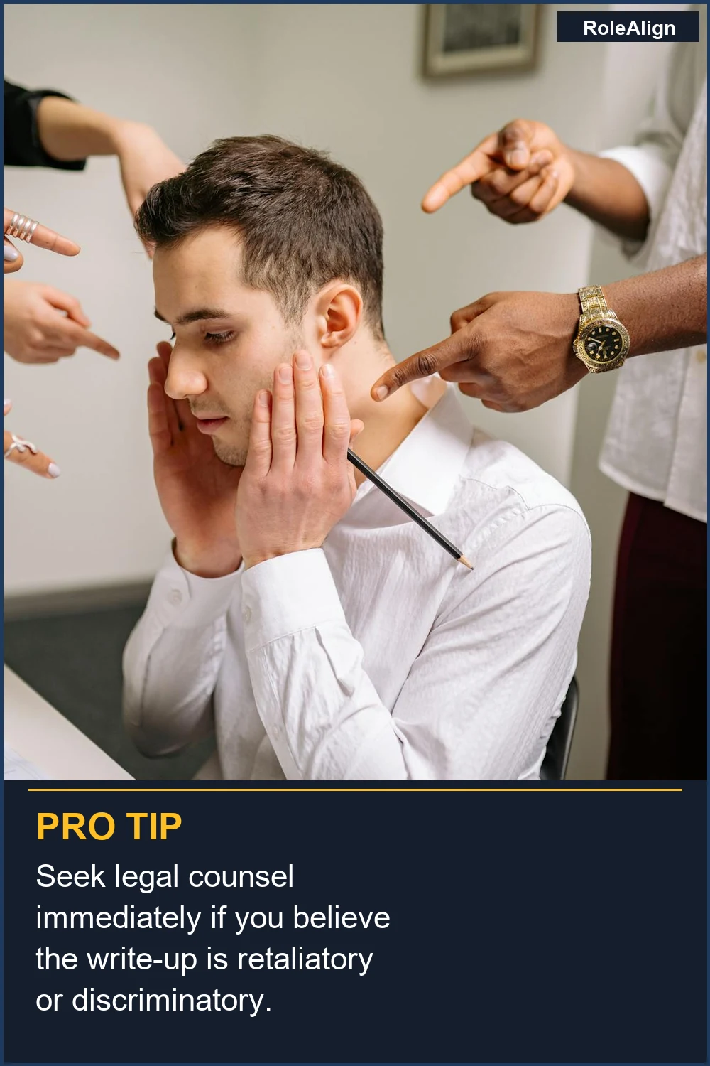 Seek legal counsel immediately if you believe the write-up is retaliatory or discriminatory.