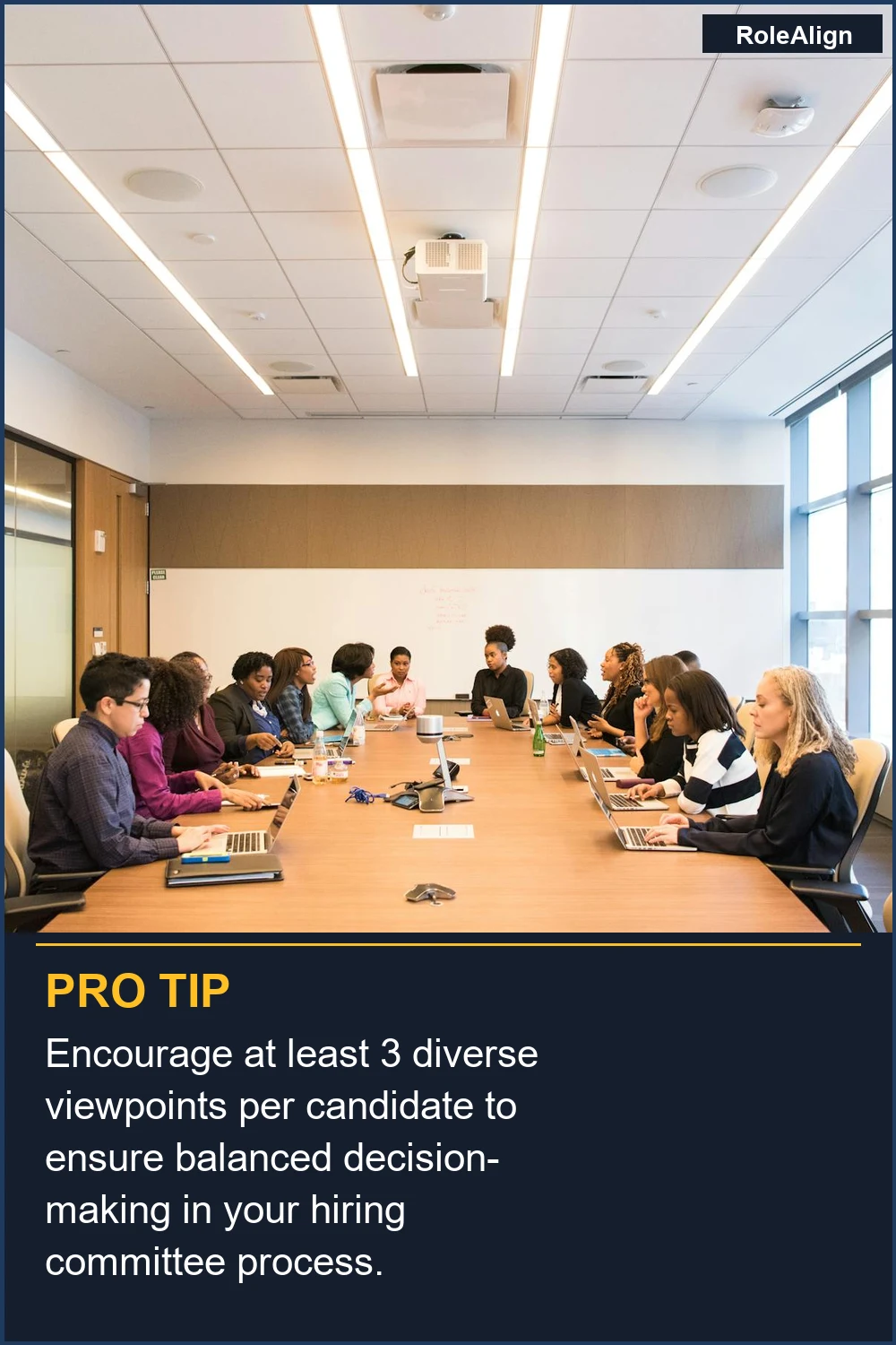 Encourage at least 3 diverse viewpoints per candidate to ensure balanced decision-making in your hiring committee process.