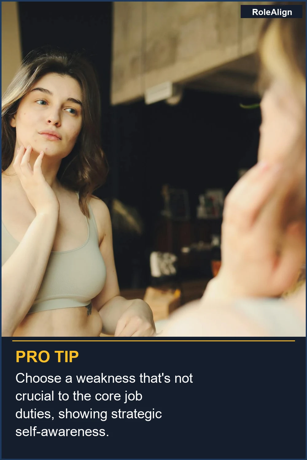 Choose a weakness that's not crucial to the core job duties, showing strategic self-awareness.