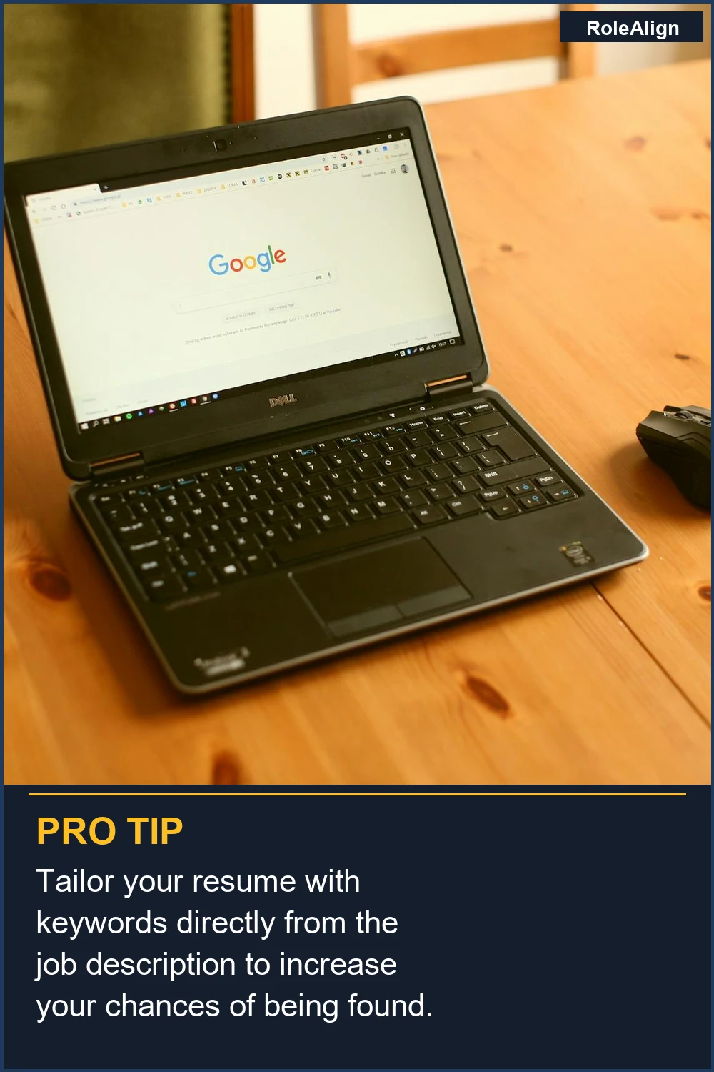 Tailor your resume with keywords directly from the job description to increase your chances of being found.