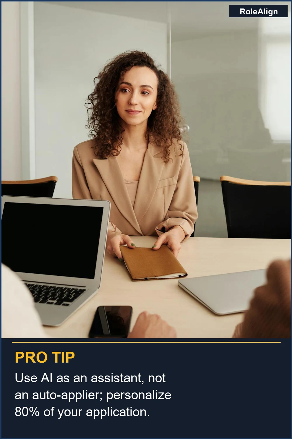 Use AI as an assistant, not an auto-applier; personalize 80% of your application.