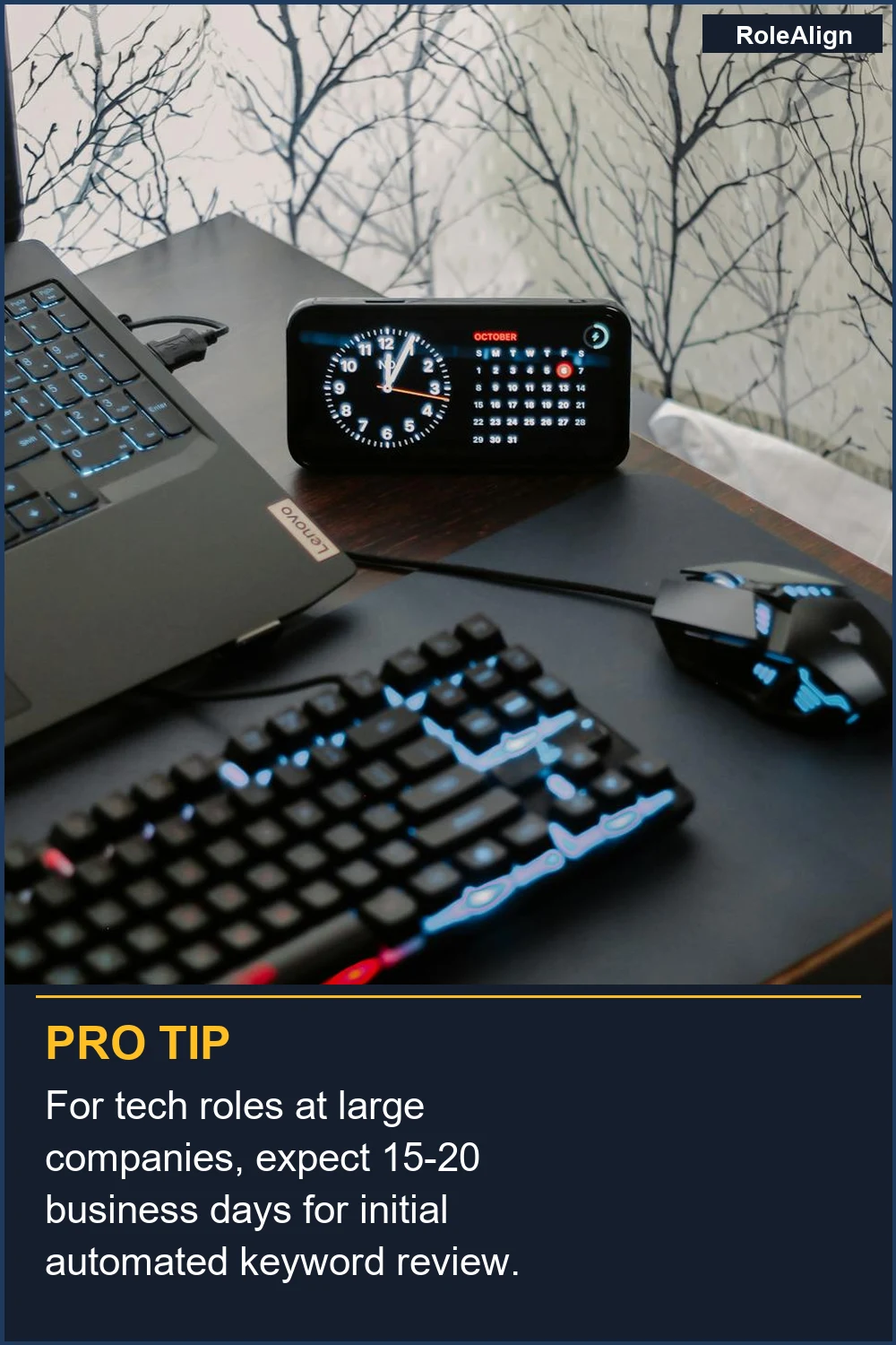 Para puestos tecnológicos en grandes empresas, espera 15-20 días hábiles para la revisión inicial automatizada de palabras clave.