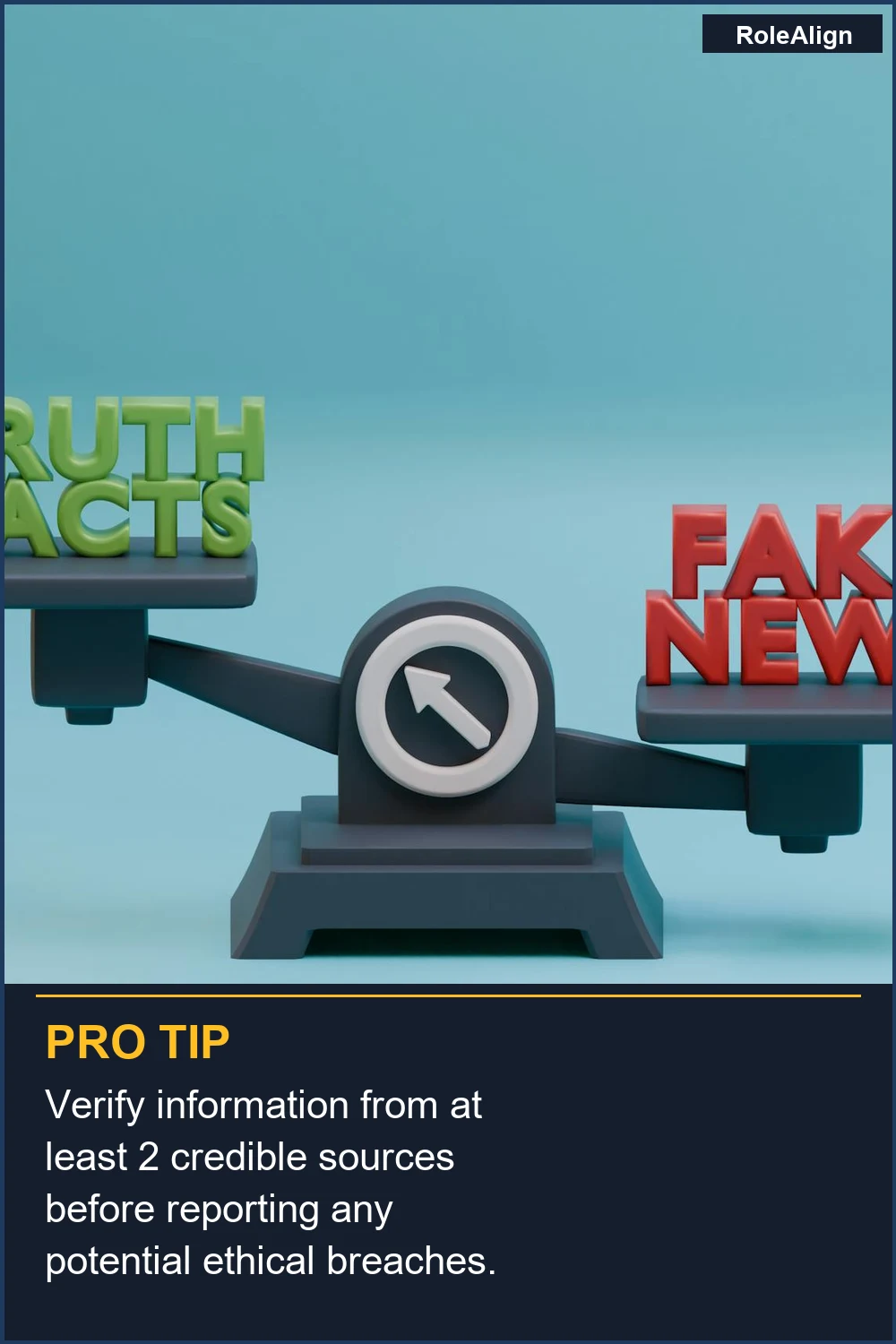Verifica la información de al menos 2 fuentes creíbles antes de reportar cualquier posible violación ética.
