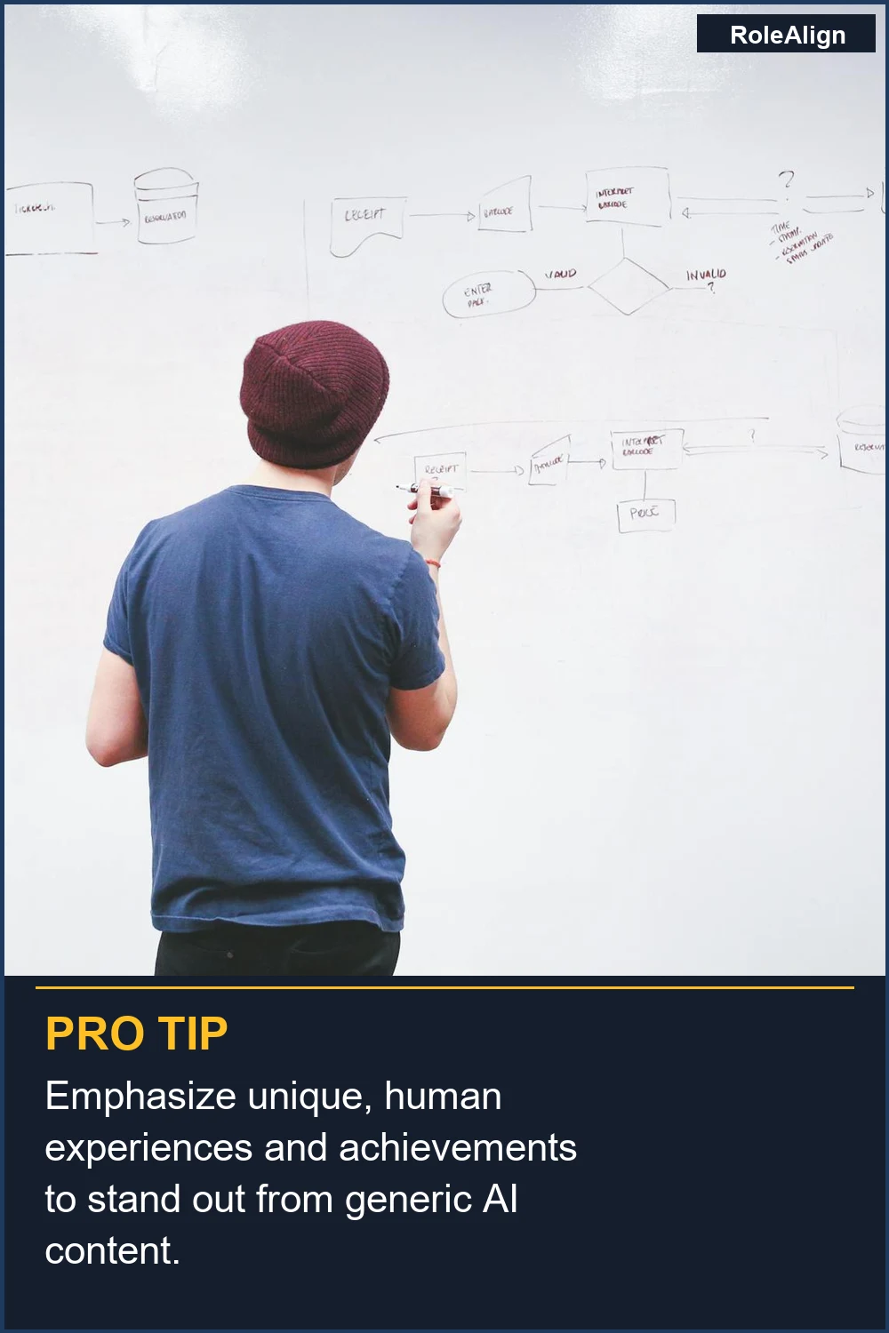 Enfatiza experiencias y logros humanos únicos para destacar entre el contenido genérico de IA.