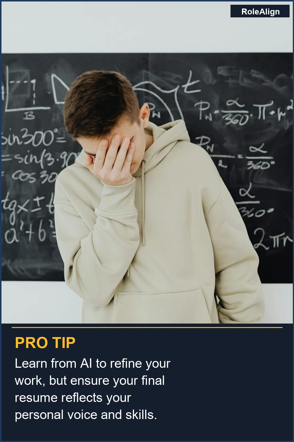 Aprende de la IA para refinar tu trabajo, pero asegúrate de que tu currículum final refleje tu voz y habilidades personales.