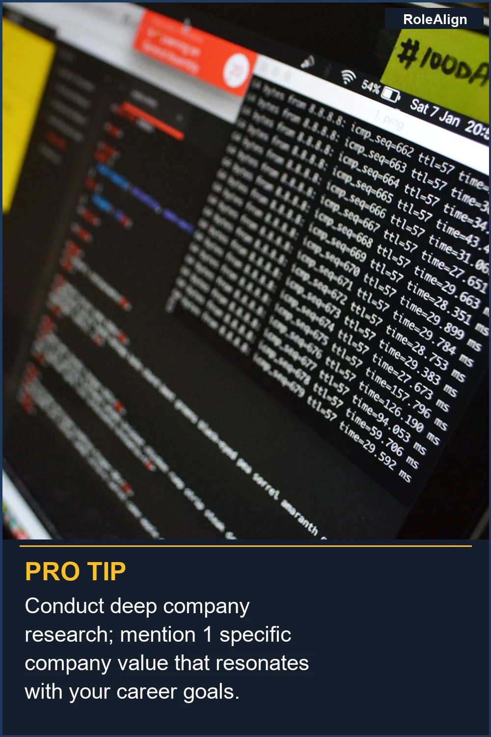 Conduct deep company research; mention 1 specific company value that resonates with your career goals.