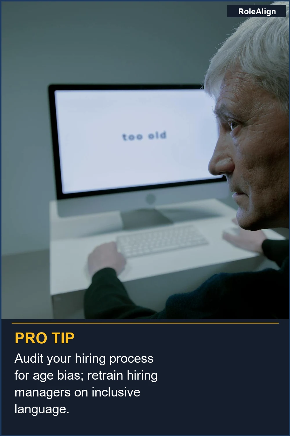 Audit your hiring process for age bias; retrain hiring managers on inclusive language.