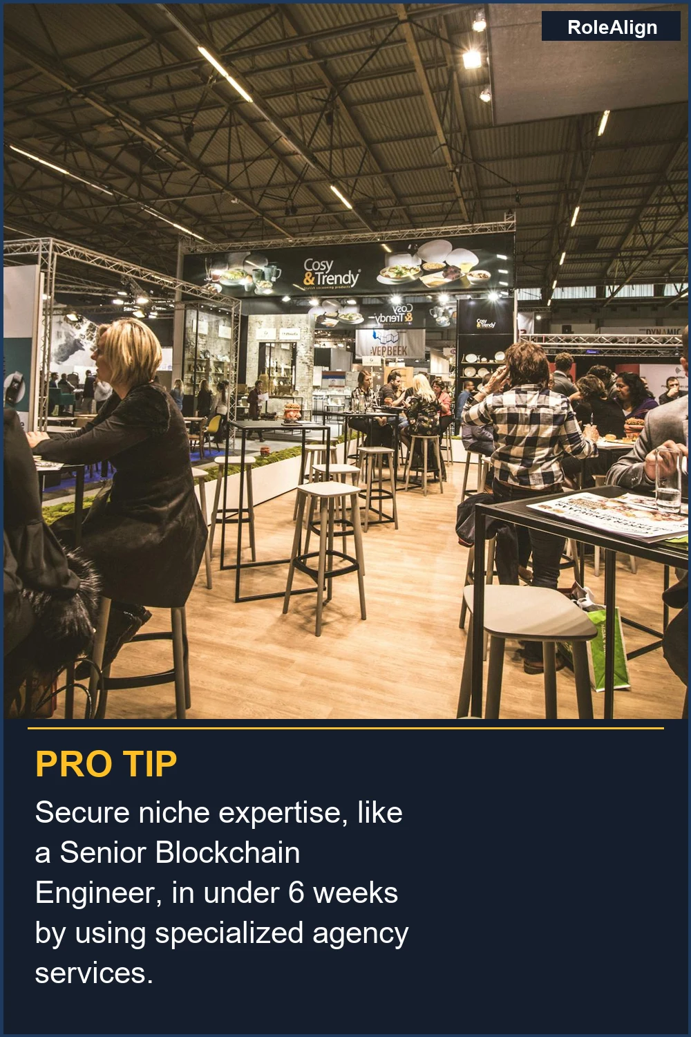 Secure niche expertise, like a Senior Blockchain Engineer, in under 6 weeks by using specialized agency services.