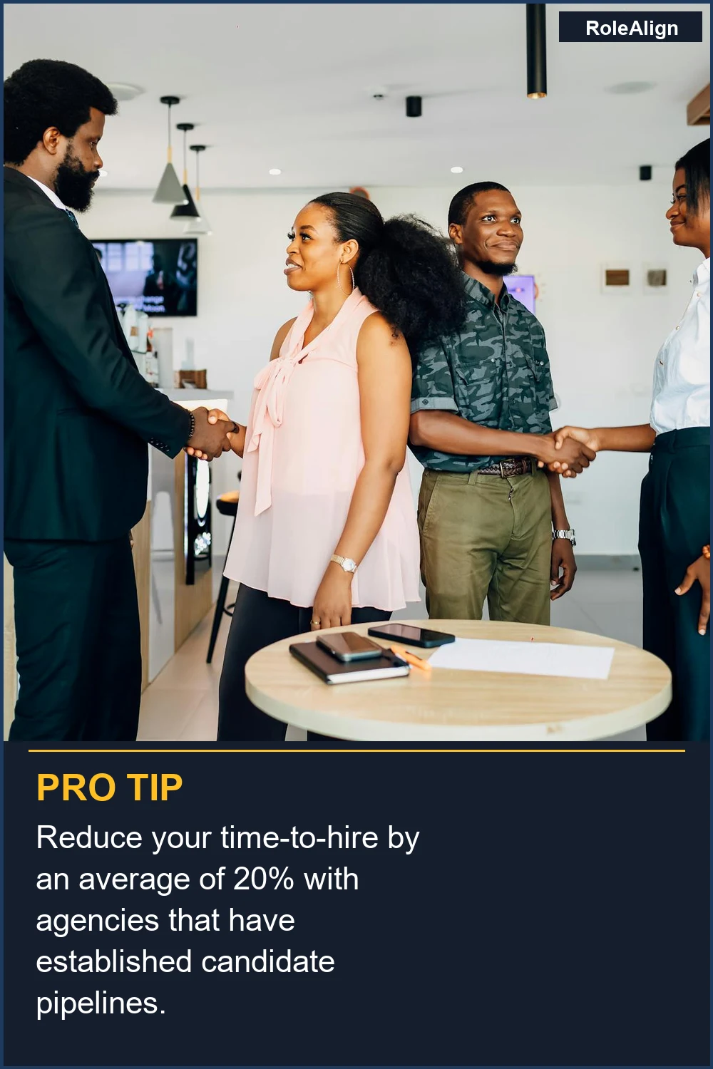 Reduce your time-to-hire by an average of 20% with agencies that have established candidate pipelines.