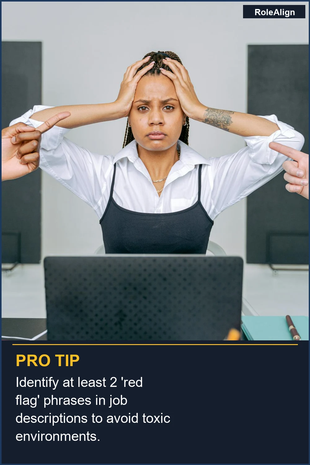 Identify at least 2 'red flag' phrases in job descriptions to avoid toxic environments.