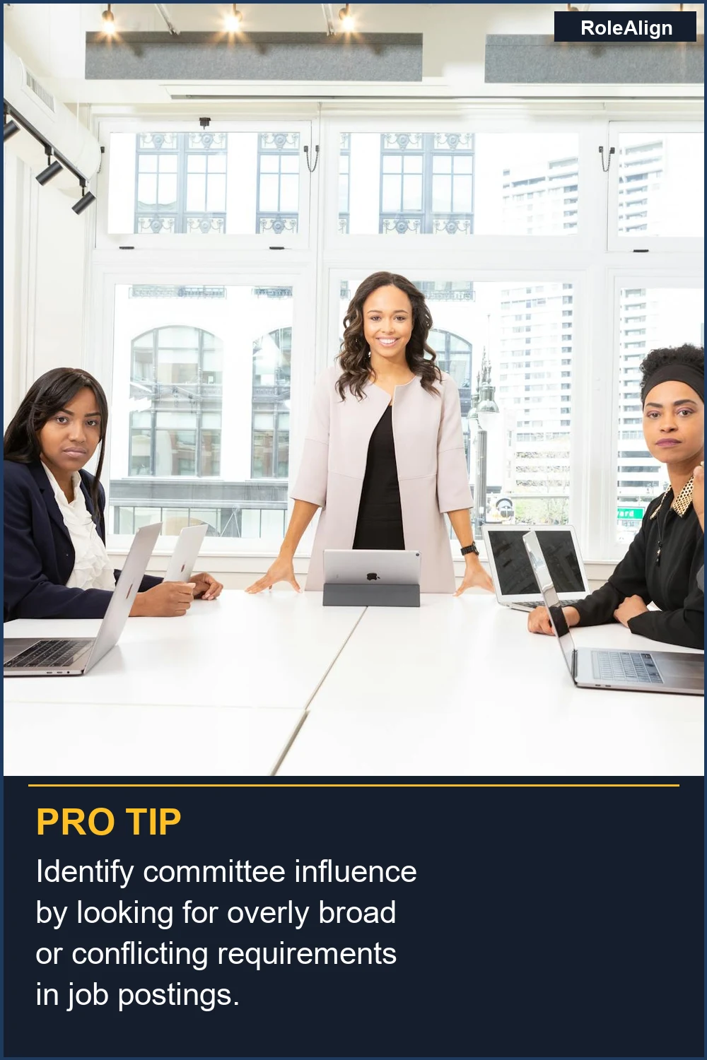 Identify committee influence by looking for overly broad or conflicting requirements in job postings.