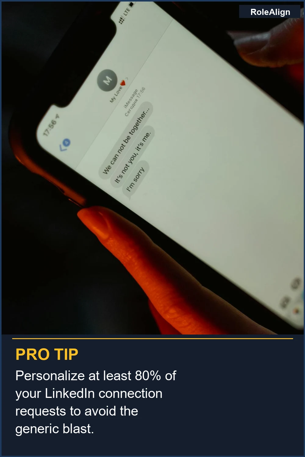 Personaliza al menos el 80% de tus solicitudes de conexión en LinkedIn para evitar el envío masivo genérico.
