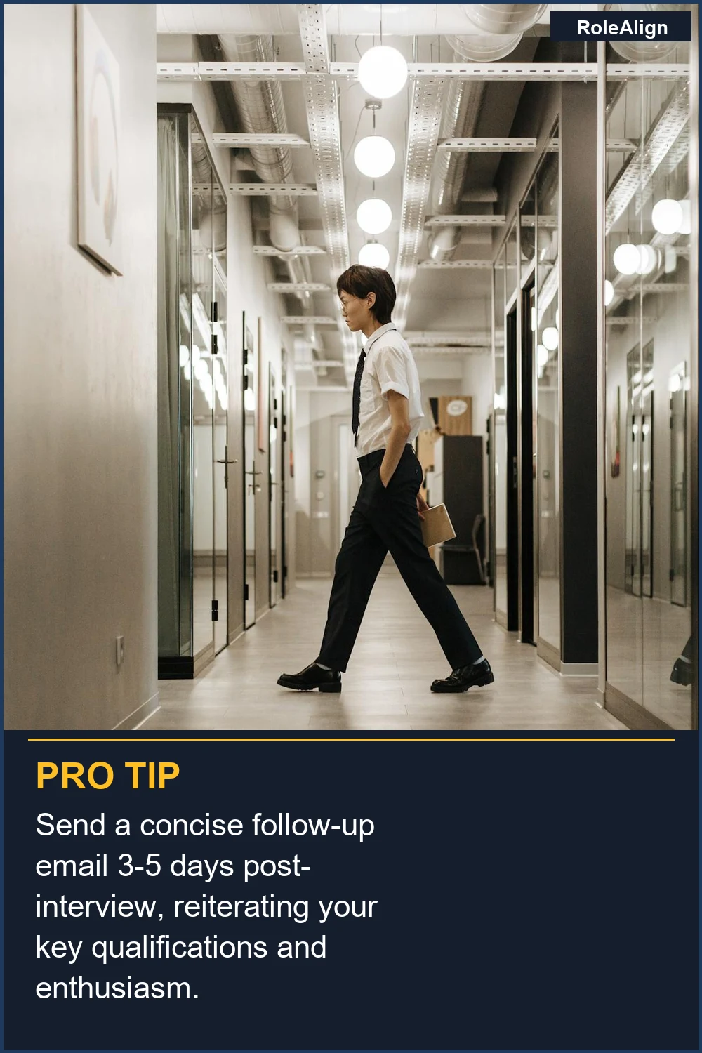 Send a concise follow-up email 3-5 days post-interview, reiterating your key qualifications and enthusiasm.