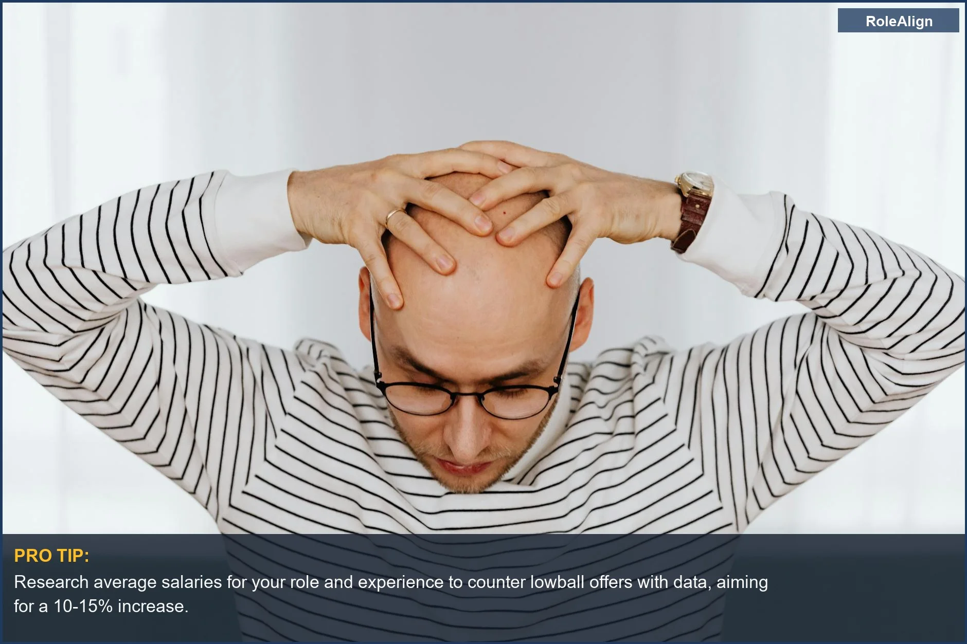 Man experiencing stress and mental tension, illustrating how salary negotiation can be hard.
