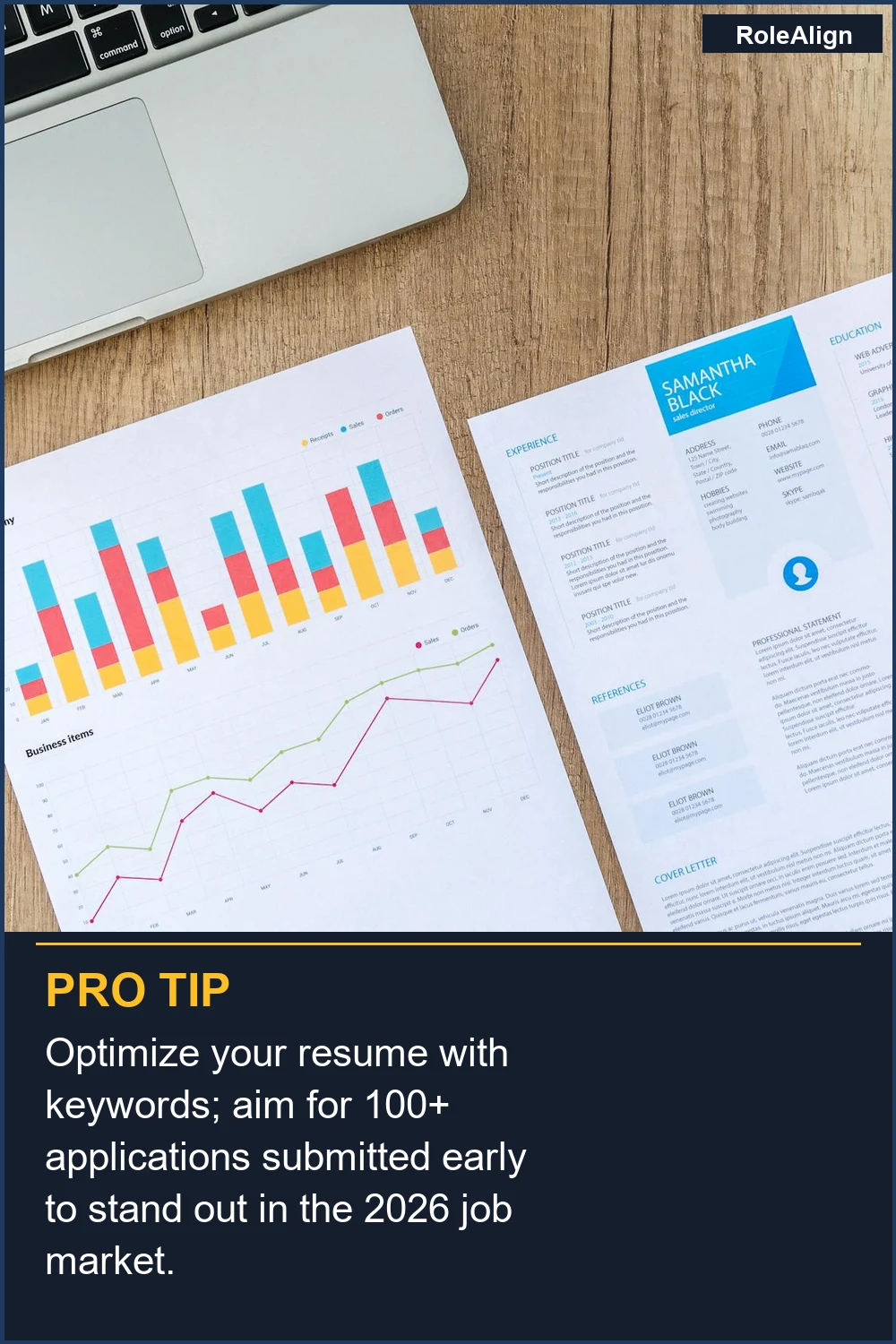 Optimize your resume with keywords; aim for 100+ applications submitted early to stand out in the 2026 job market.
