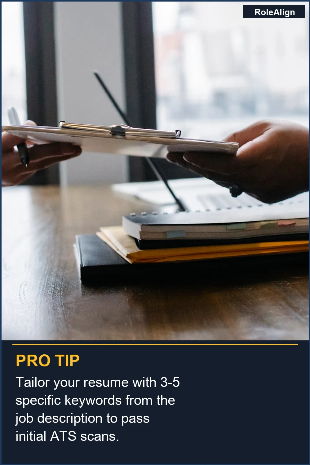 Tailor your resume with 3-5 specific keywords from the job description to pass initial ATS scans.