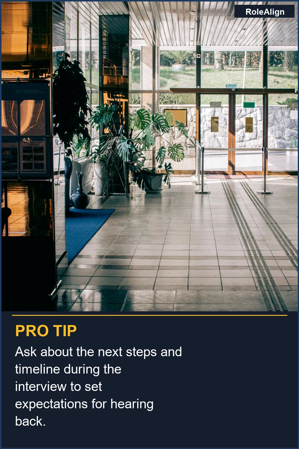 Ask about the next steps and timeline during the interview to set expectations for hearing back.