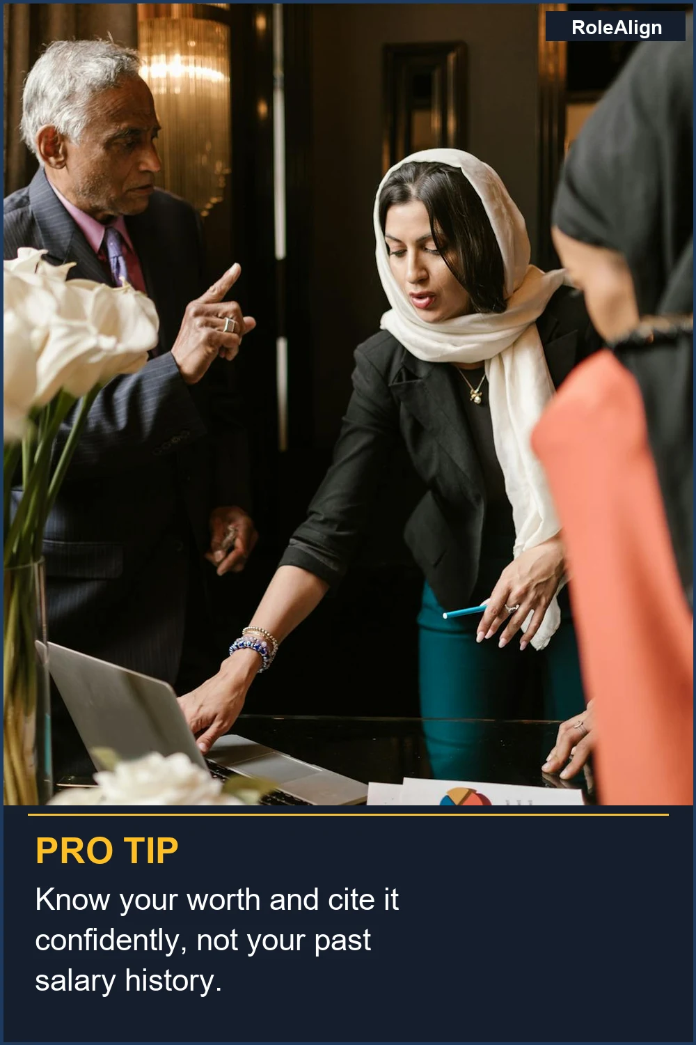 Know your worth and cite it confidently, not your past salary history.