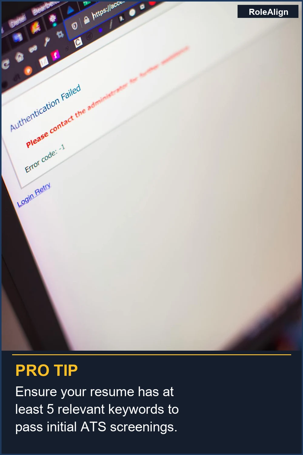 Ensure your resume has at least 5 relevant keywords to pass initial ATS screenings.